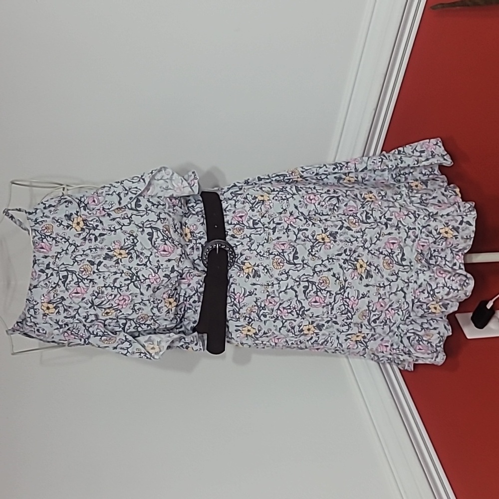 NWT Wallflower Floral Dress With Belt Size Large Summer Spring